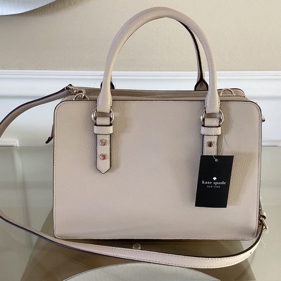 Kate Spade NY Mulberry Street Lise Satchel Crossbody Purse Bag Pebbled Leather - Picture 6 of 16